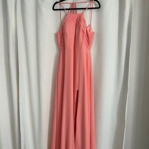 Azazie size 12 coral salmon evening prom gown